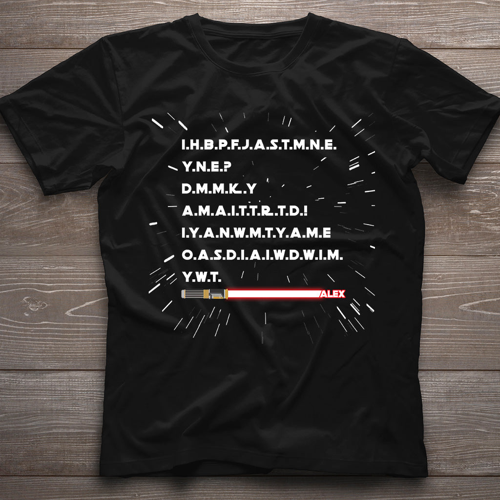 Personalized Star Wars Force T-shirt Hoodie Gift for Fans T-shirt & Hoodie GradoCreations
