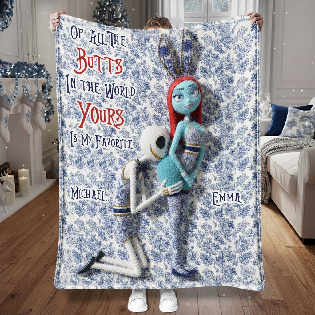 Personalized Funny Blanket for Couple Gift with Names Blanket GradoCreations