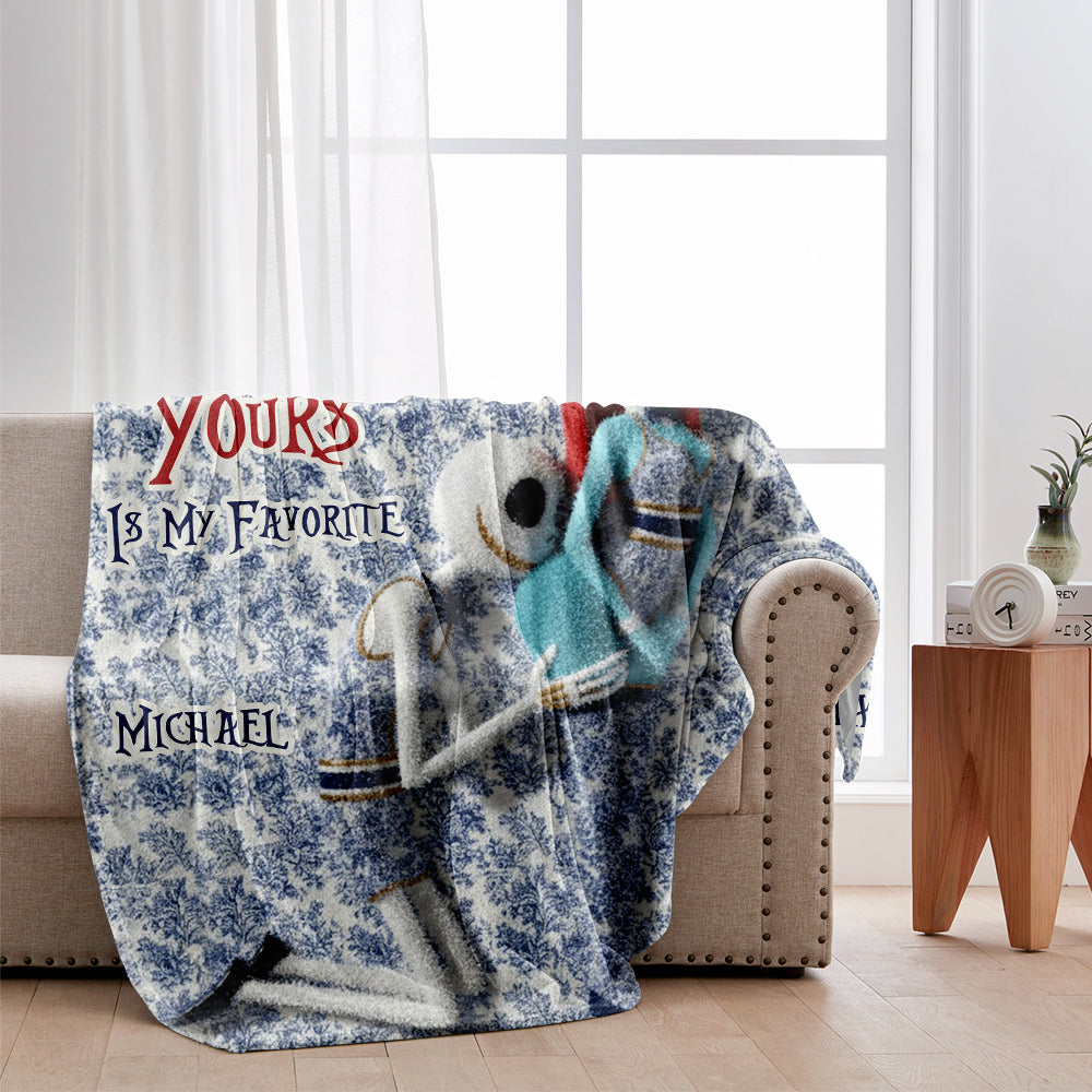 Personalized Funny Blanket for Couple Gift with Names Blanket GradoCreations