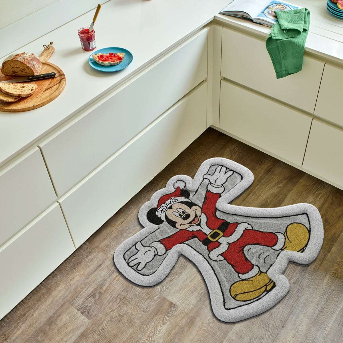 Personalized Disney Snow Angel Non-Slip Rug Custom Name Gift Non-Slip Tufted Rug GradoCreations