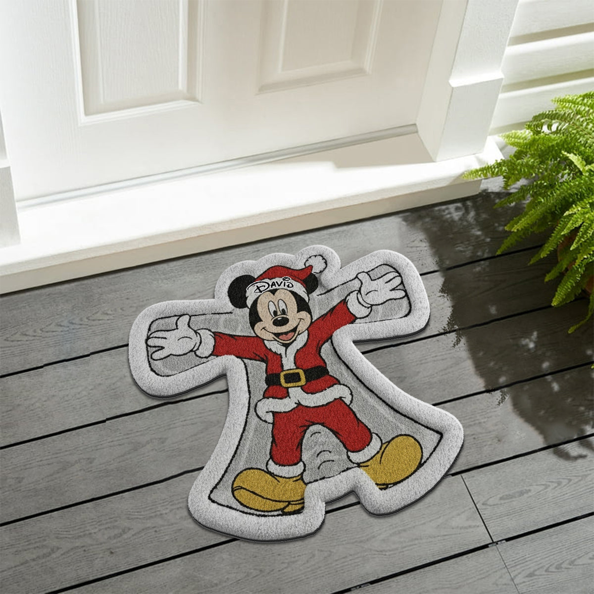 Personalized Disney Snow Angel Non-Slip Rug Custom Name Gift Non-Slip Tufted Rug GradoCreations