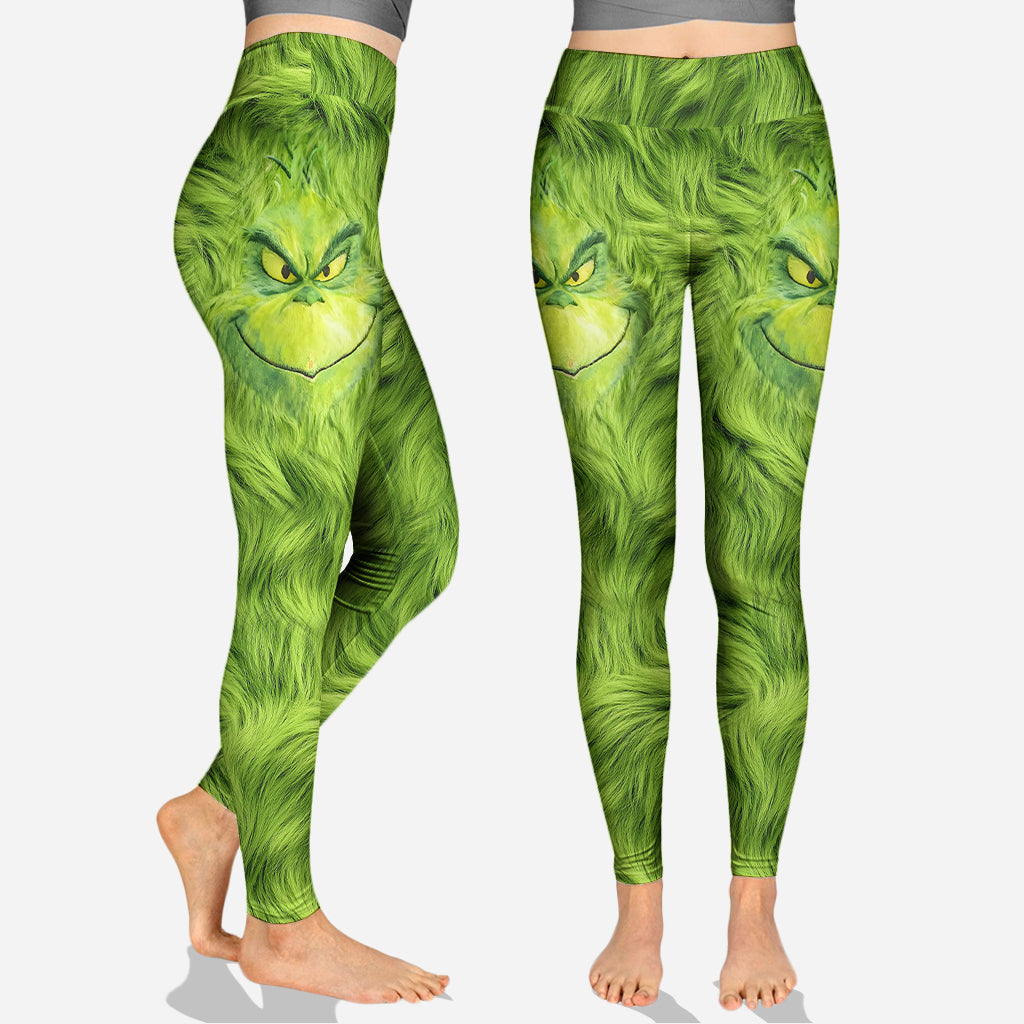 Personalized Grinchmas Hoodie and Leggings Set for Christmas Hoodie & Leggings GradoCreations
