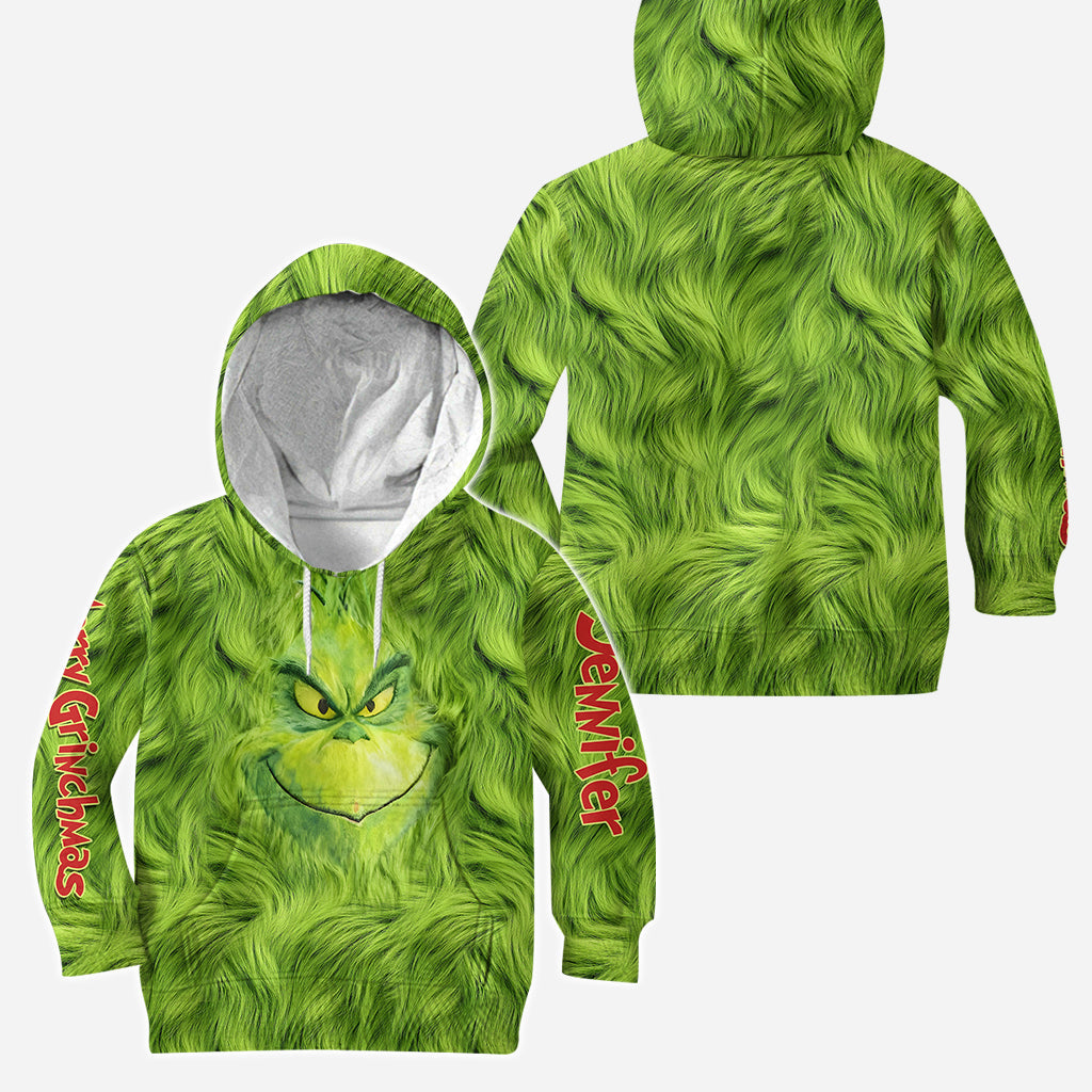 Personalized Grinchmas Hoodie and Leggings Set for Christmas Hoodie & Leggings GradoCreations