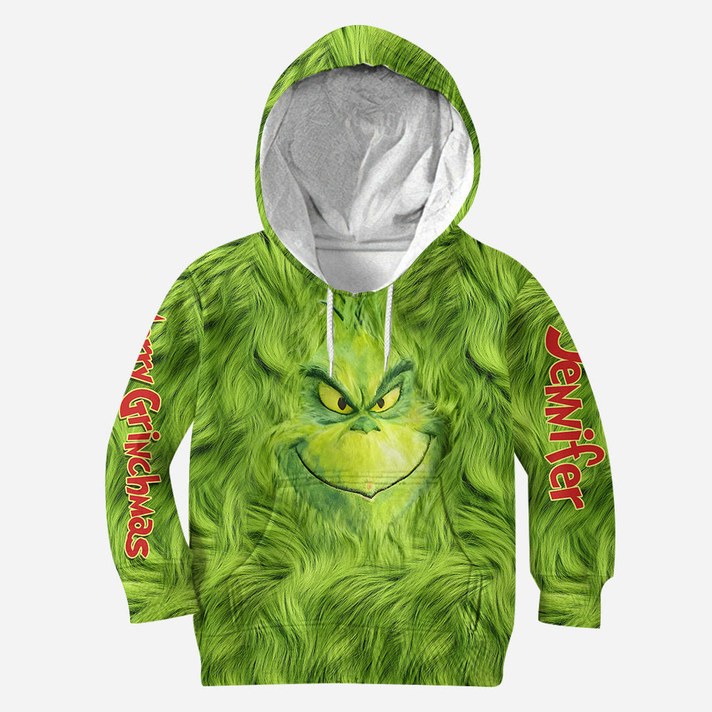 Personalized Grinchmas Hoodie and Leggings Set for Christmas Hoodie & Leggings GradoCreations