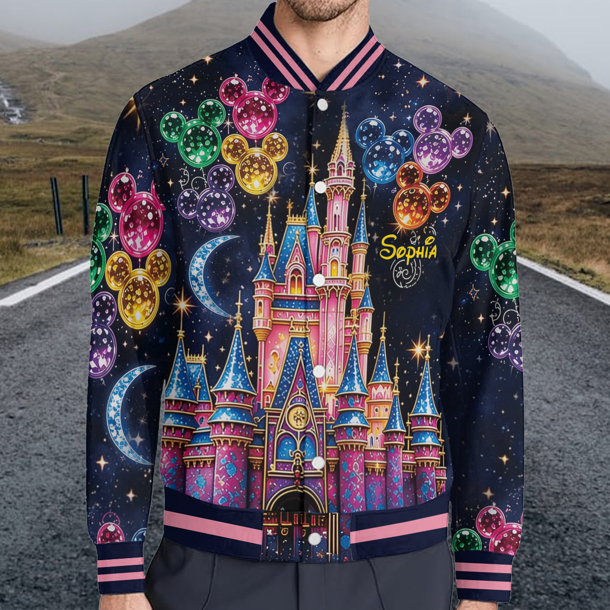 Personalized Disney Castle Varsity Jacket for Kids - Custom Magic Gift Varsity Jacket GradoCreations