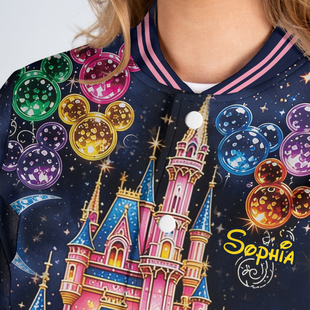 Personalized Disney Castle Varsity Jacket for Kids - Custom Magic Gift Varsity Jacket GradoCreations