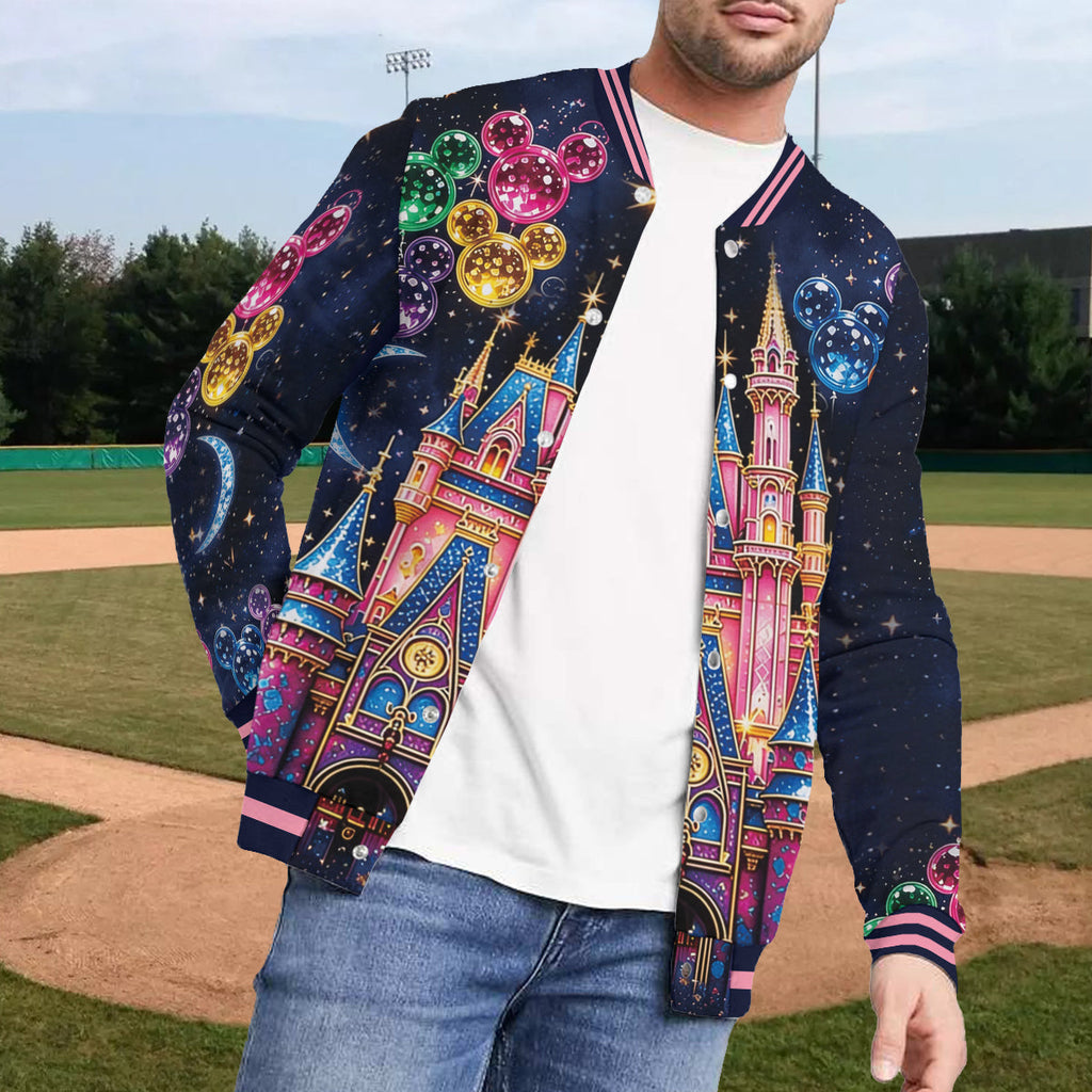 Personalized Disney Castle Varsity Jacket for Kids - Custom Magic Gift Varsity Jacket GradoCreations