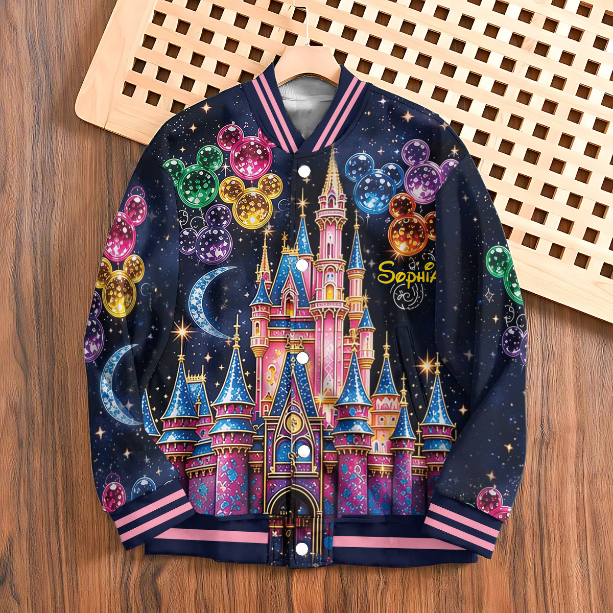 Personalized Disney Castle Varsity Jacket for Kids - Custom Magic Gift Varsity Jacket GradoCreations
