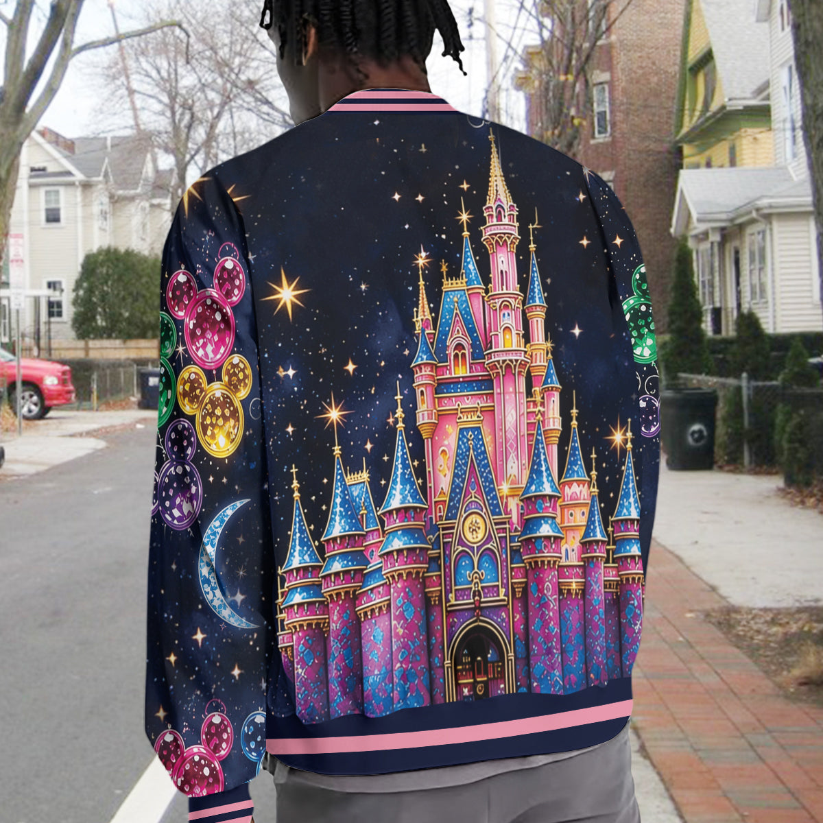 Personalized Disney Castle Varsity Jacket for Kids - Custom Magic Gift Varsity Jacket GradoCreations