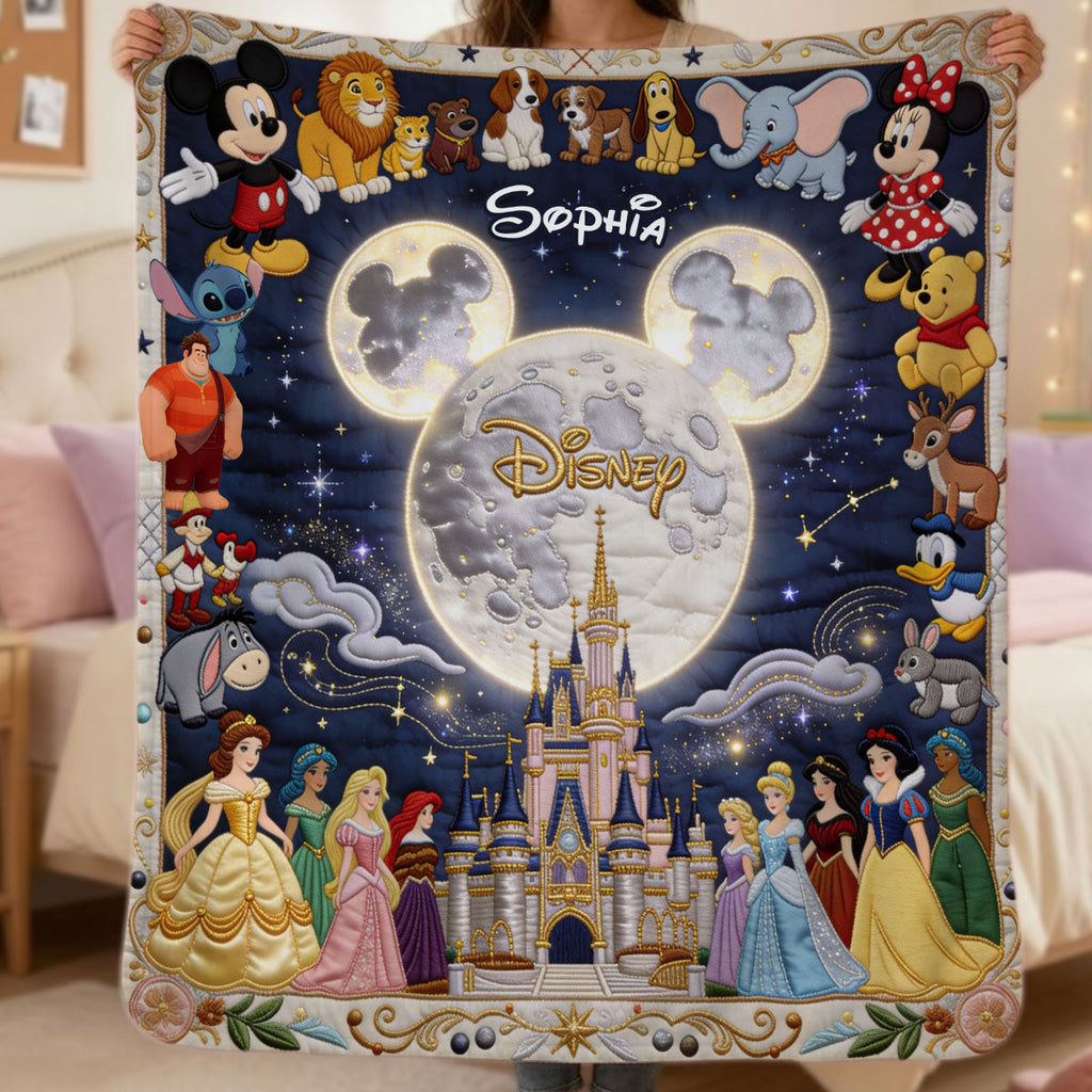 Personalized Disney Dream Trip Blanket Custom Name Gift Blanket GradoCreations