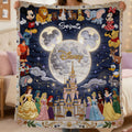 Personalized Disney Dream Trip Blanket Custom Name Gift Blanket GradoCreations