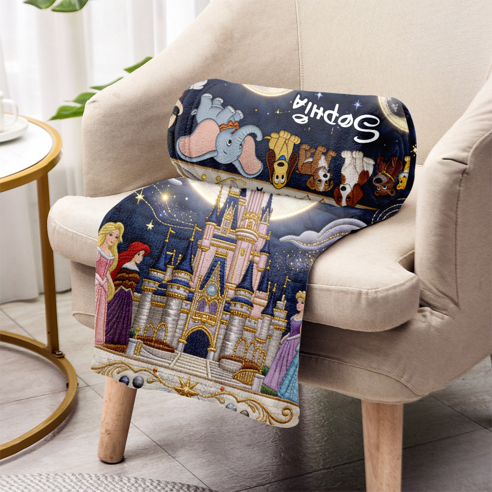 Personalized Disney Dream Trip Blanket Custom Name Gift Blanket GradoCreations