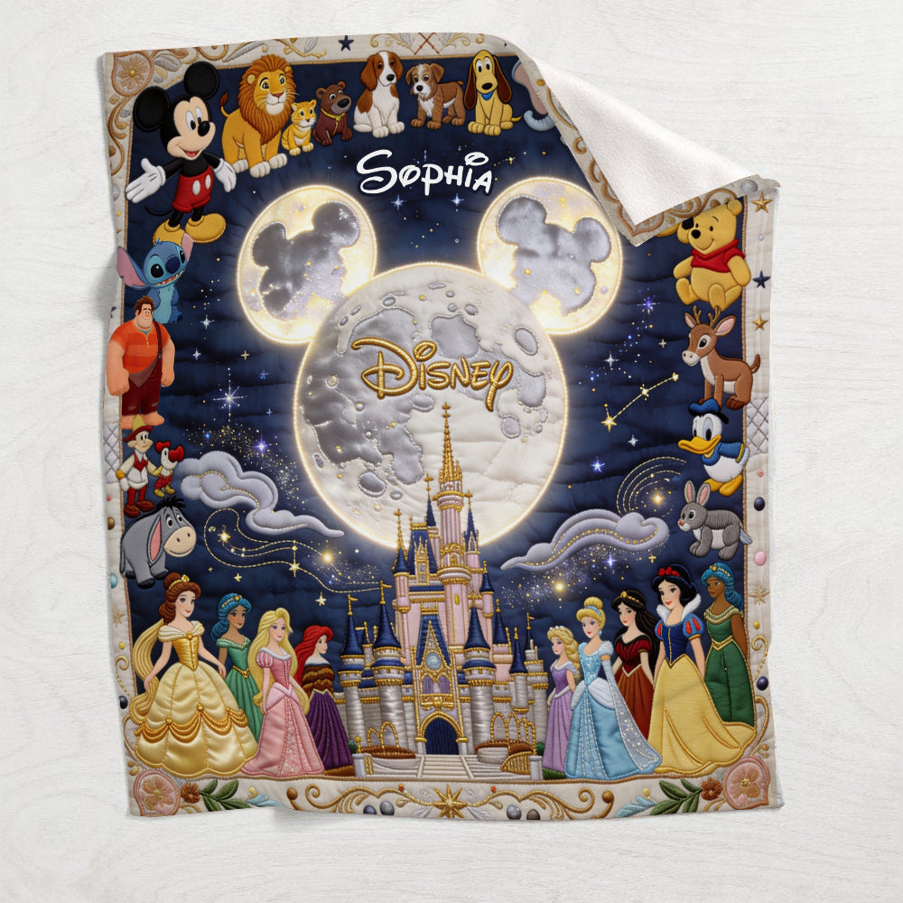 Personalized Disney Dream Trip Blanket Custom Name Gift Blanket GradoCreations