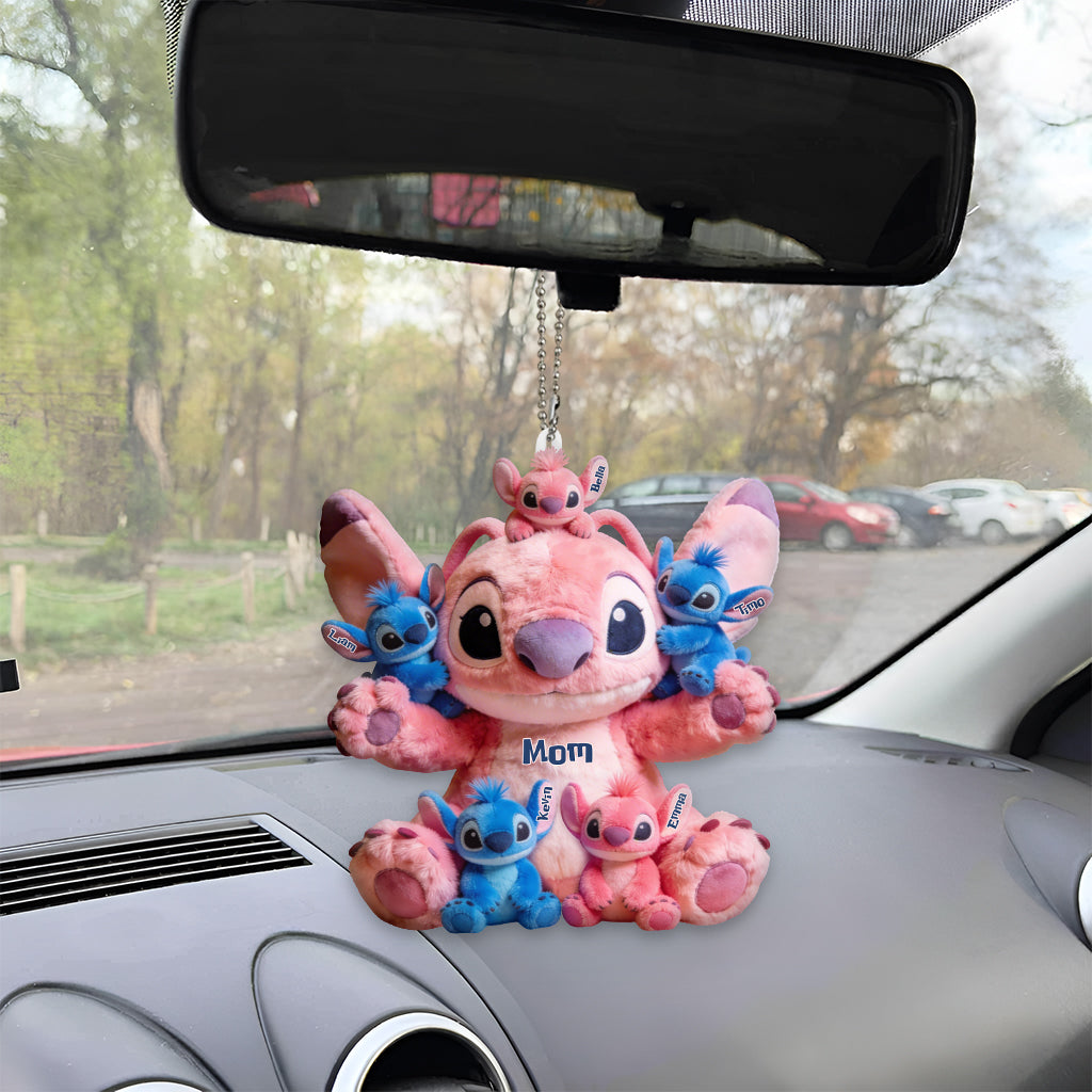 Personalized Ohana Plush Keychain Custom Family Gift for Mom Plush Keychain GradoCreations