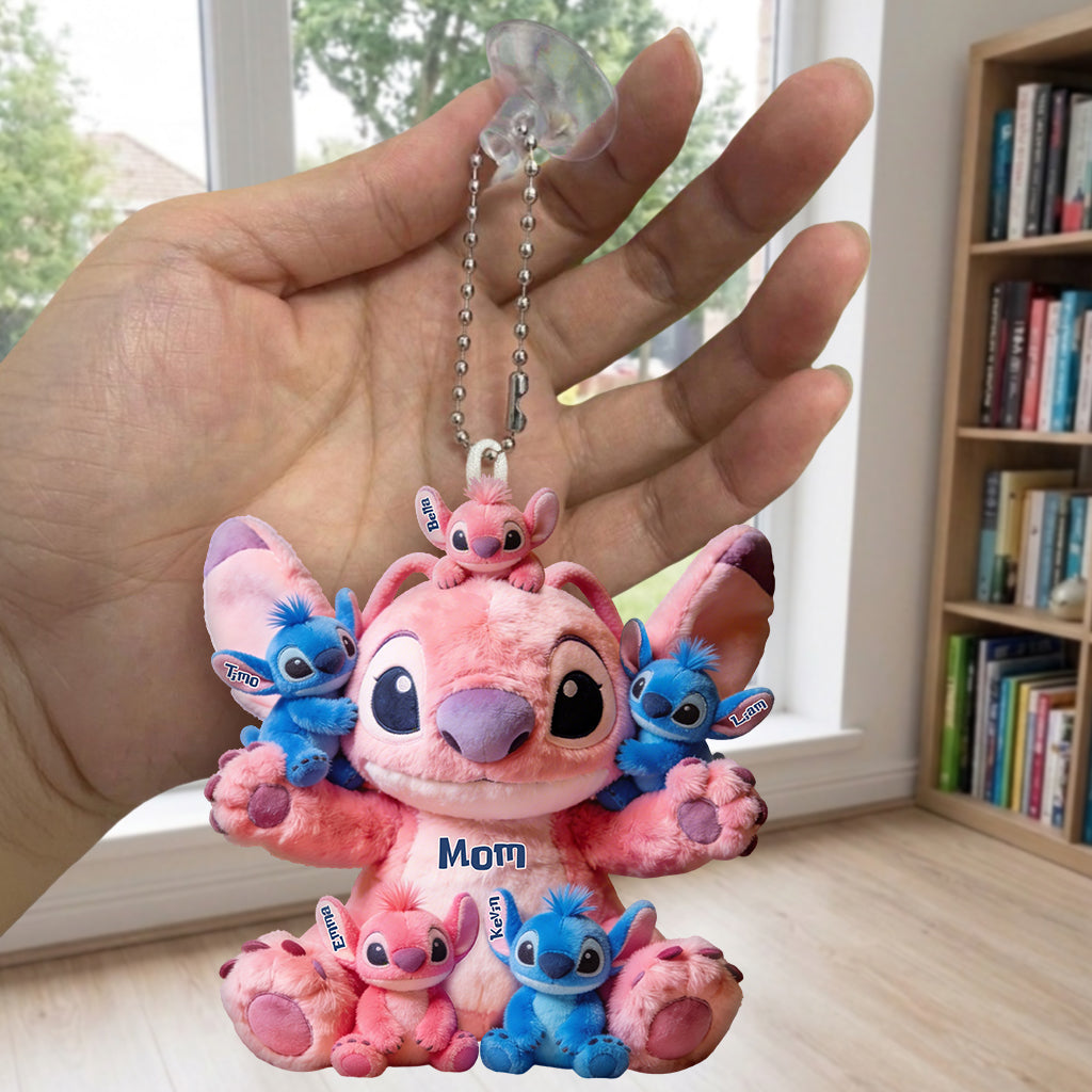 Personalized Ohana Plush Keychain Custom Family Gift for Mom Plush Keychain GradoCreations