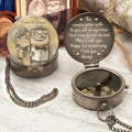 Personalized Couple Compass Gift for Anniversary or Christmas Compass GradoCreations