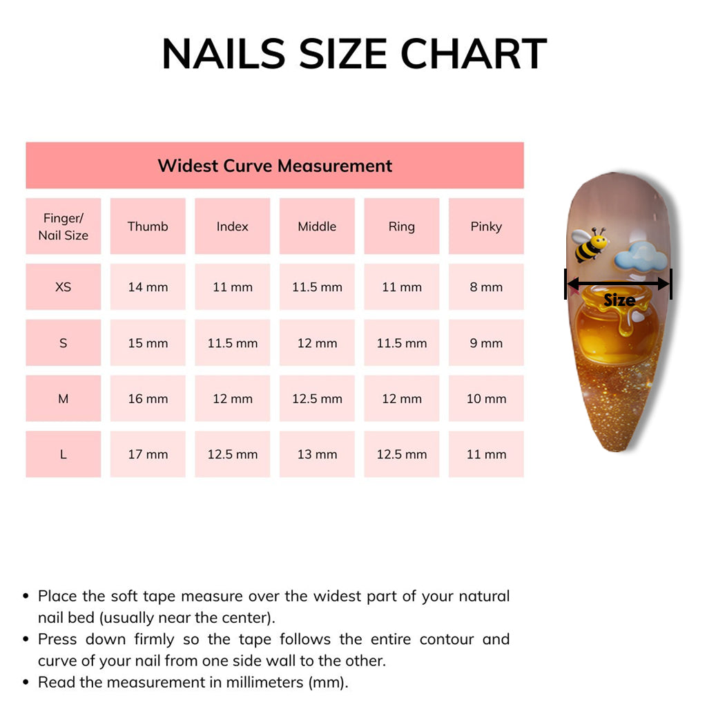 Personalized 3D Press On Nails with Honey Bear Design Press On Nails GradoCreations