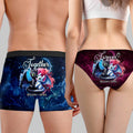 Personalized Dragon Couple Briefs Set Custom Names Gift for Couples Women Briefs & Men Boxer Briefs GradoCreations
