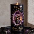 Personalized Flameless LED Candle Memorial Gift for Couple Flameless Candle GradoCreations