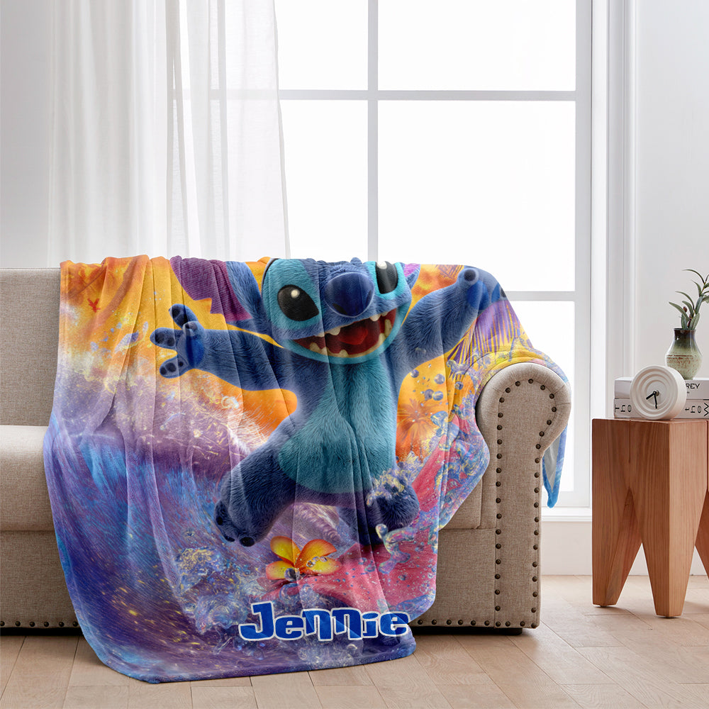 Personalized Ohana Blanket Custom Name Design Gift for Kids Blanket GradoCreations