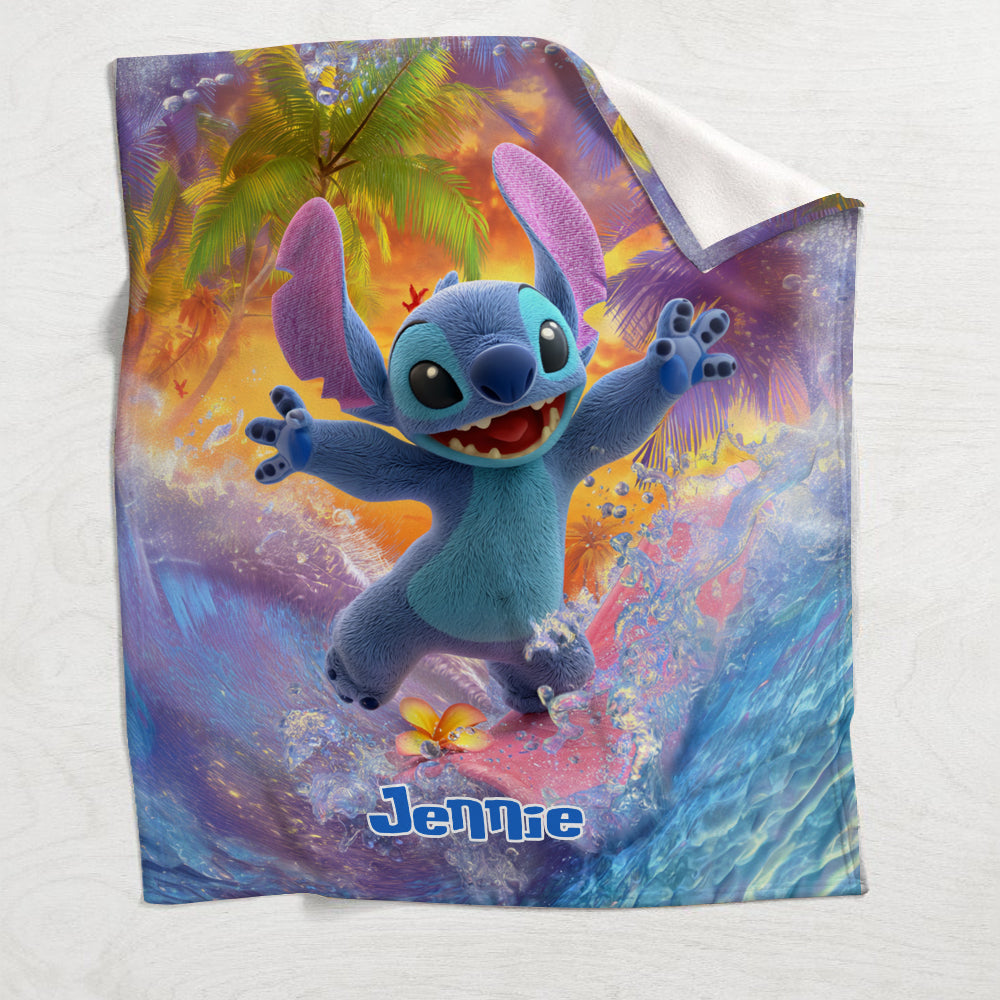 Personalized Ohana Blanket Custom Name Design Gift for Kids Blanket GradoCreations