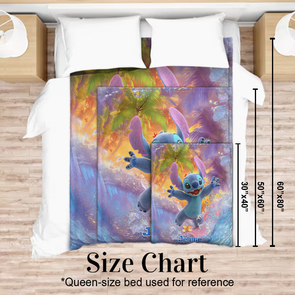 Personalized Ohana Blanket Custom Name Design Gift for Kids Blanket GradoCreations