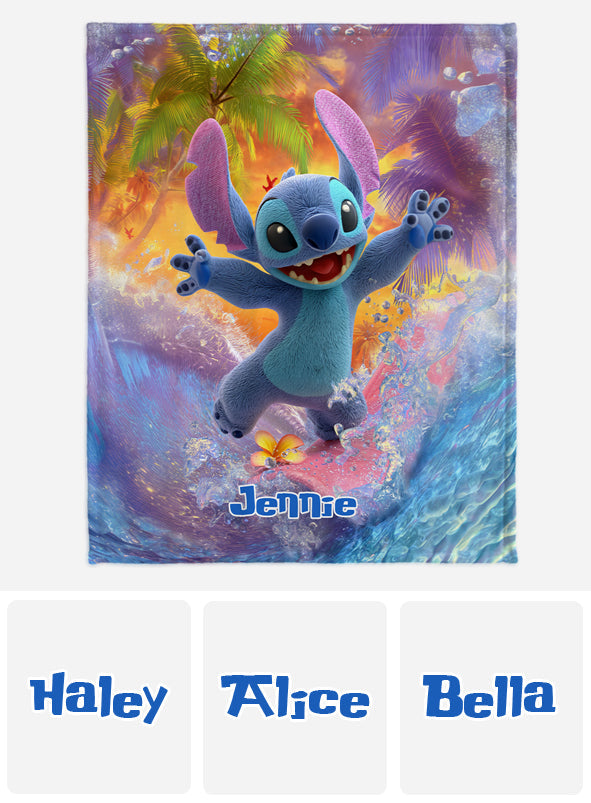 Personalized Ohana Blanket Custom Name Design Gift for Kids Blanket GradoCreations