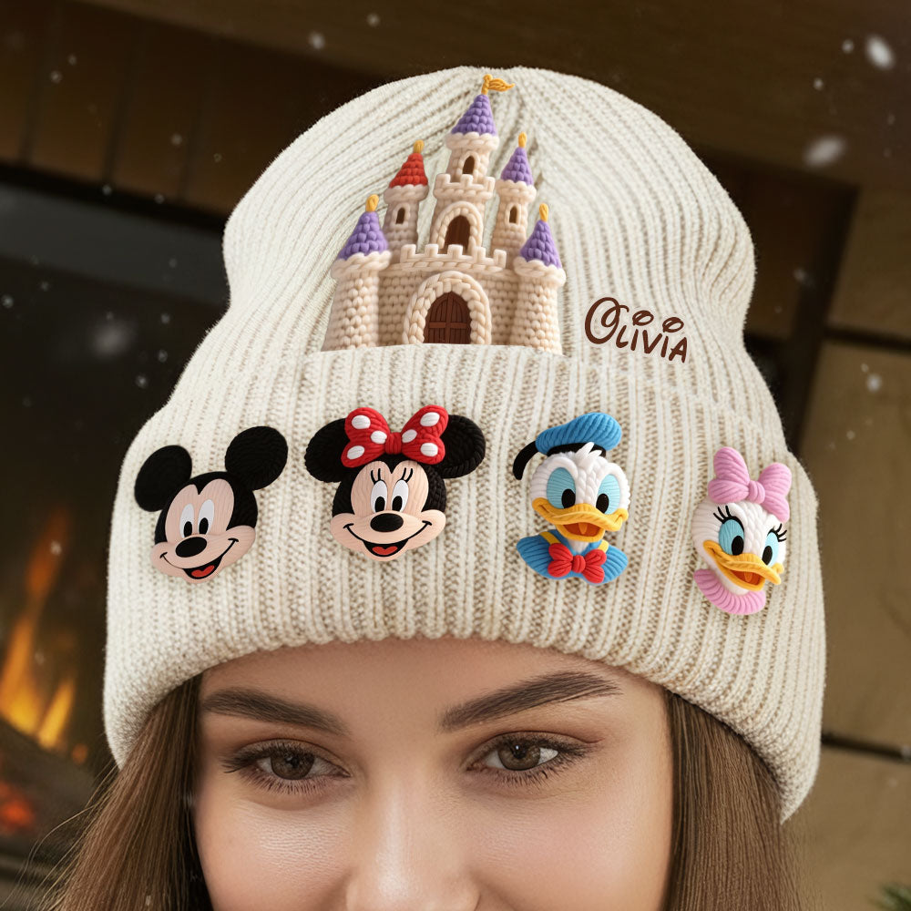 Personalized Disney Beanie Hat with Custom Name for Kids & Adults Beanie Hat GradoCreations