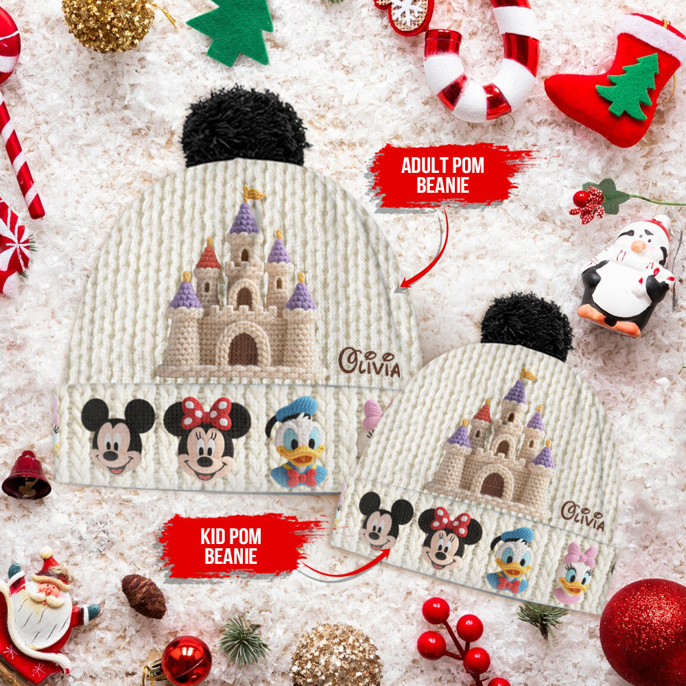 Personalized Disney Beanie Hat with Custom Name for Kids & Adults Beanie Hat GradoCreations