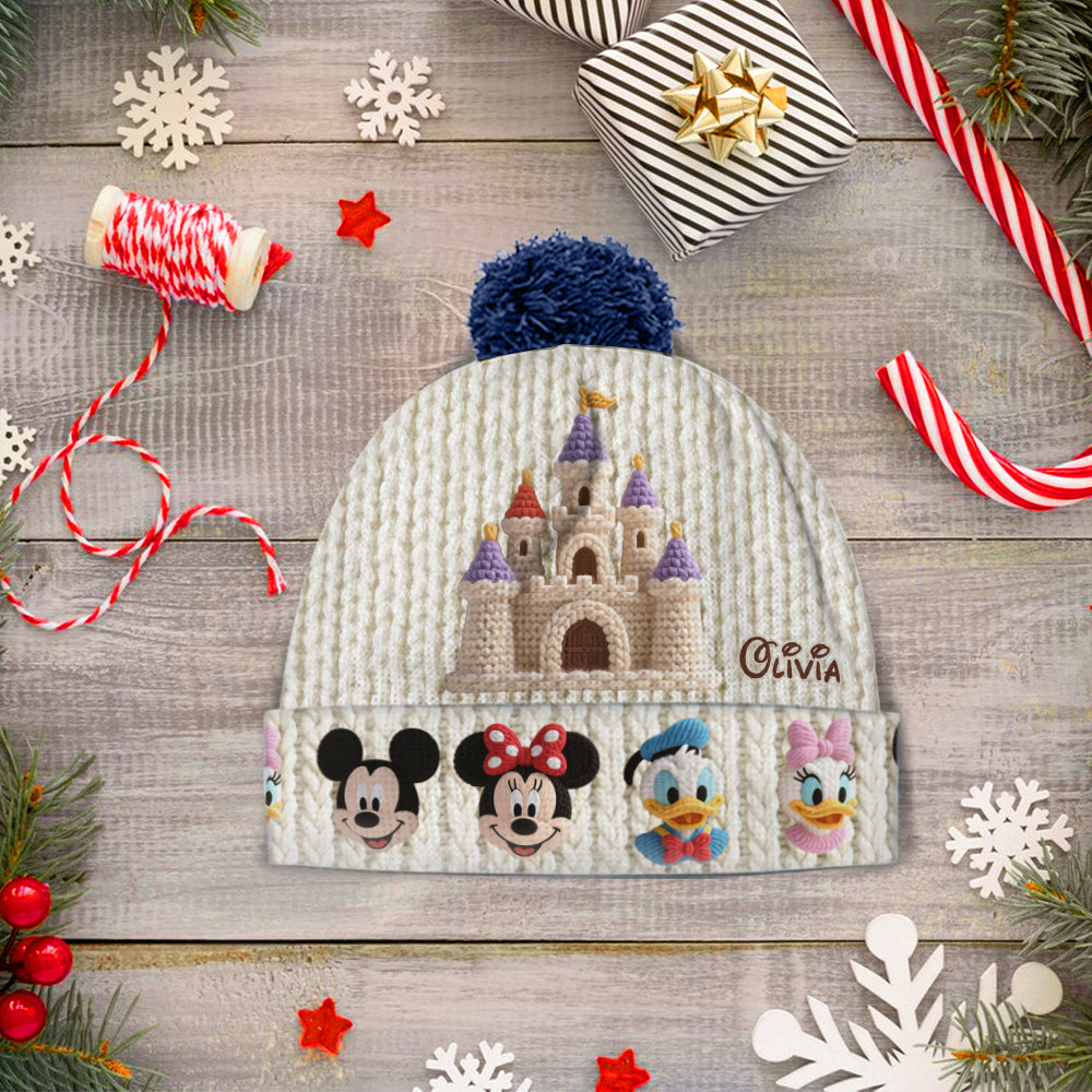 Personalized Disney Beanie Hat with Custom Name for Kids & Adults Beanie Hat GradoCreations