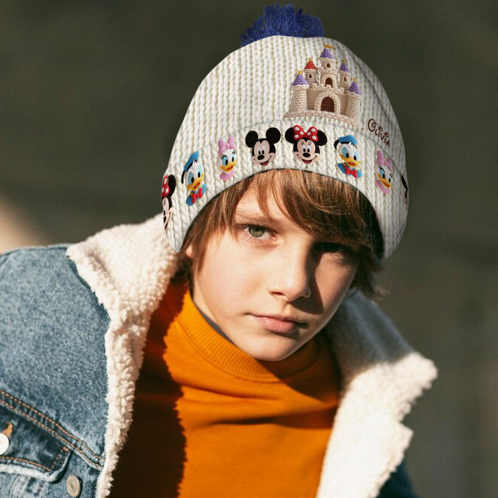 Personalized Disney Beanie Hat with Custom Name for Kids & Adults Beanie Hat GradoCreations