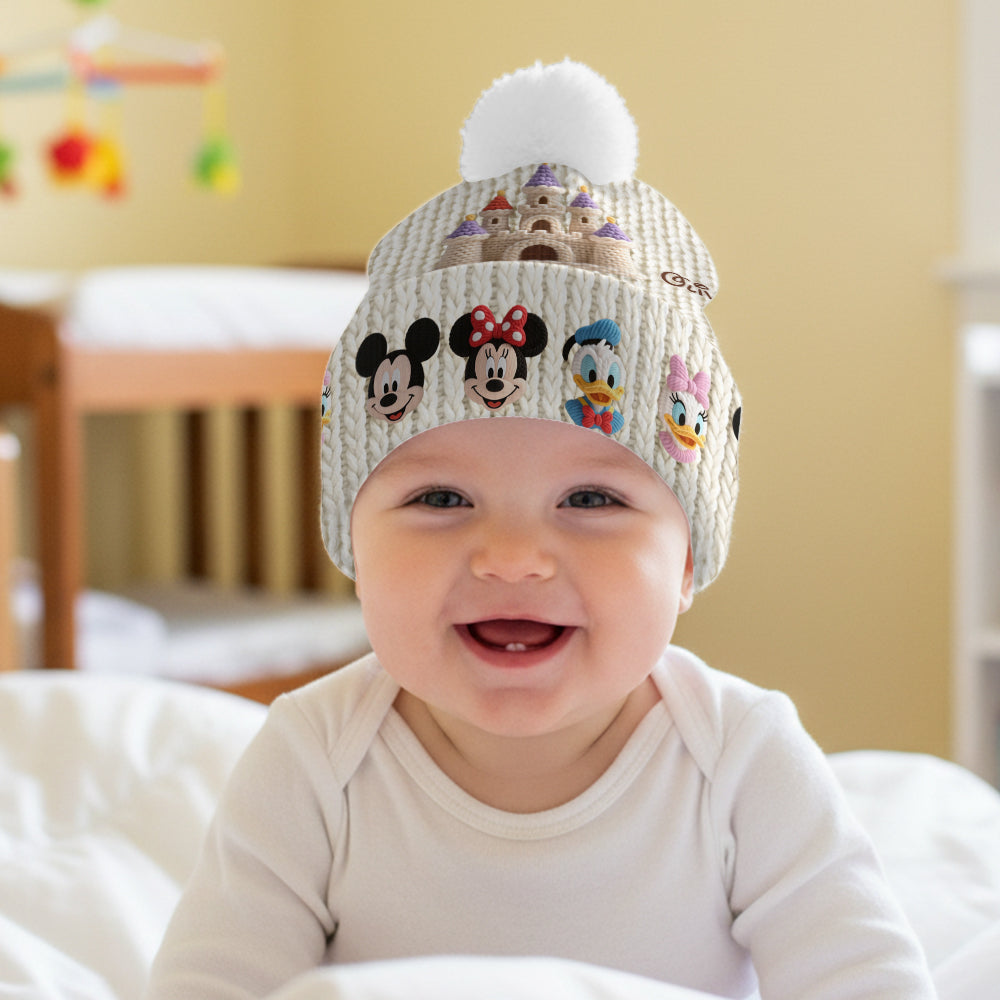 Personalized Disney Beanie Hat with Custom Name for Kids & Adults Beanie Hat GradoCreations