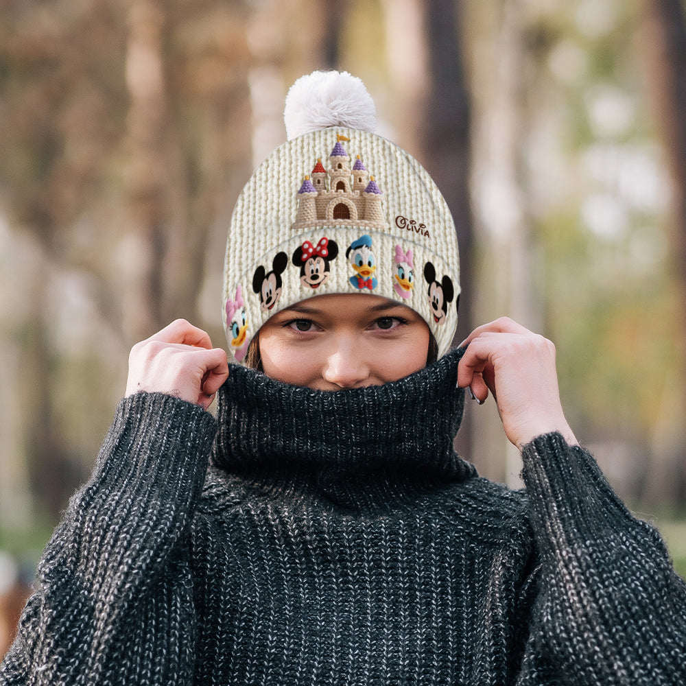 Personalized Disney Beanie Hat with Custom Name for Kids & Adults Beanie Hat GradoCreations