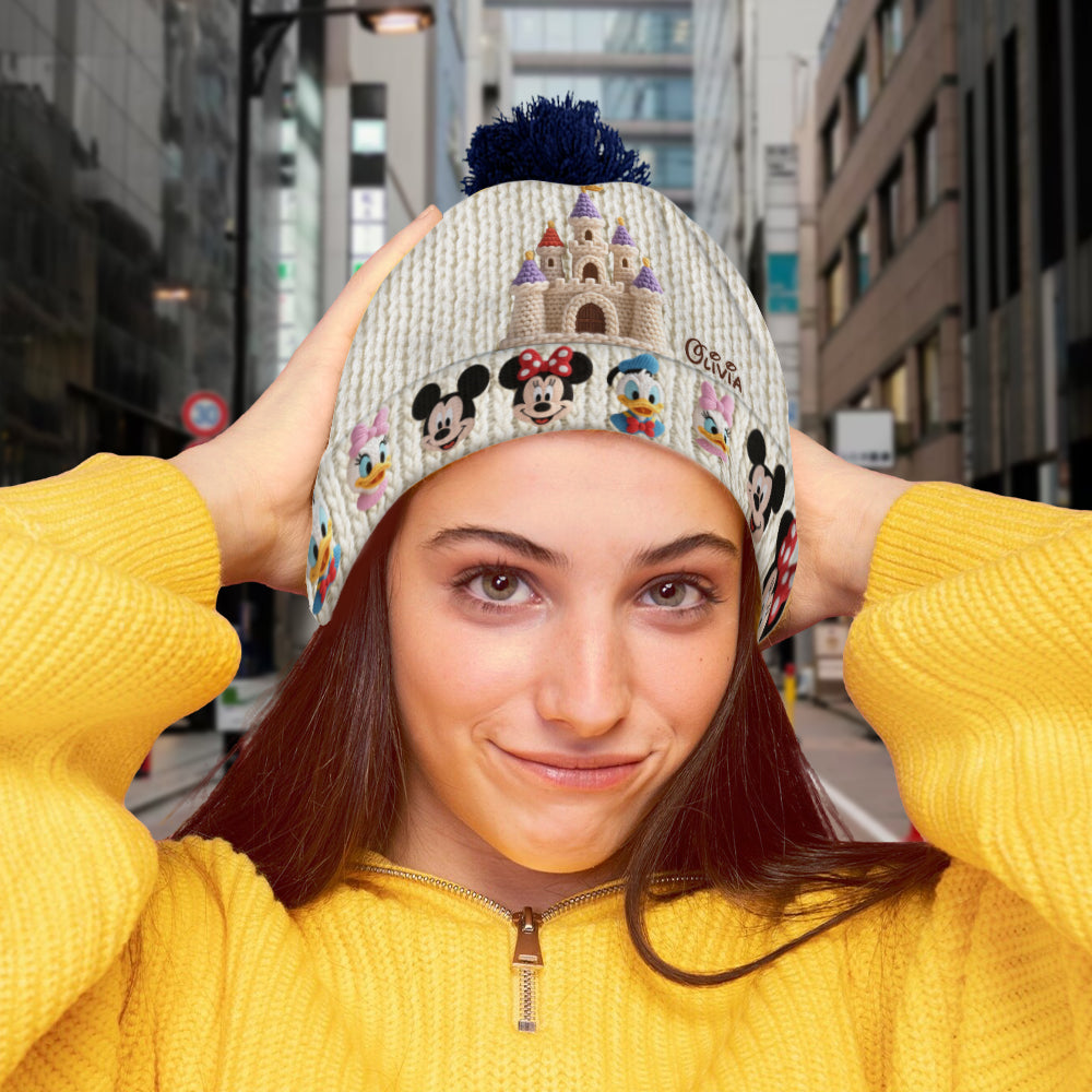 Personalized Disney Beanie Hat with Custom Name for Kids & Adults Beanie Hat GradoCreations