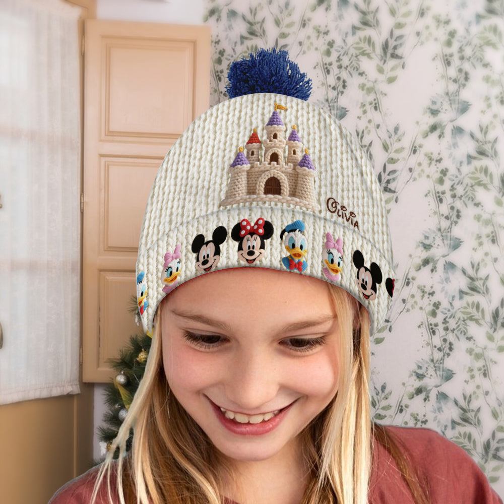 Personalized Disney Beanie Hat with Custom Name for Kids & Adults Beanie Hat GradoCreations