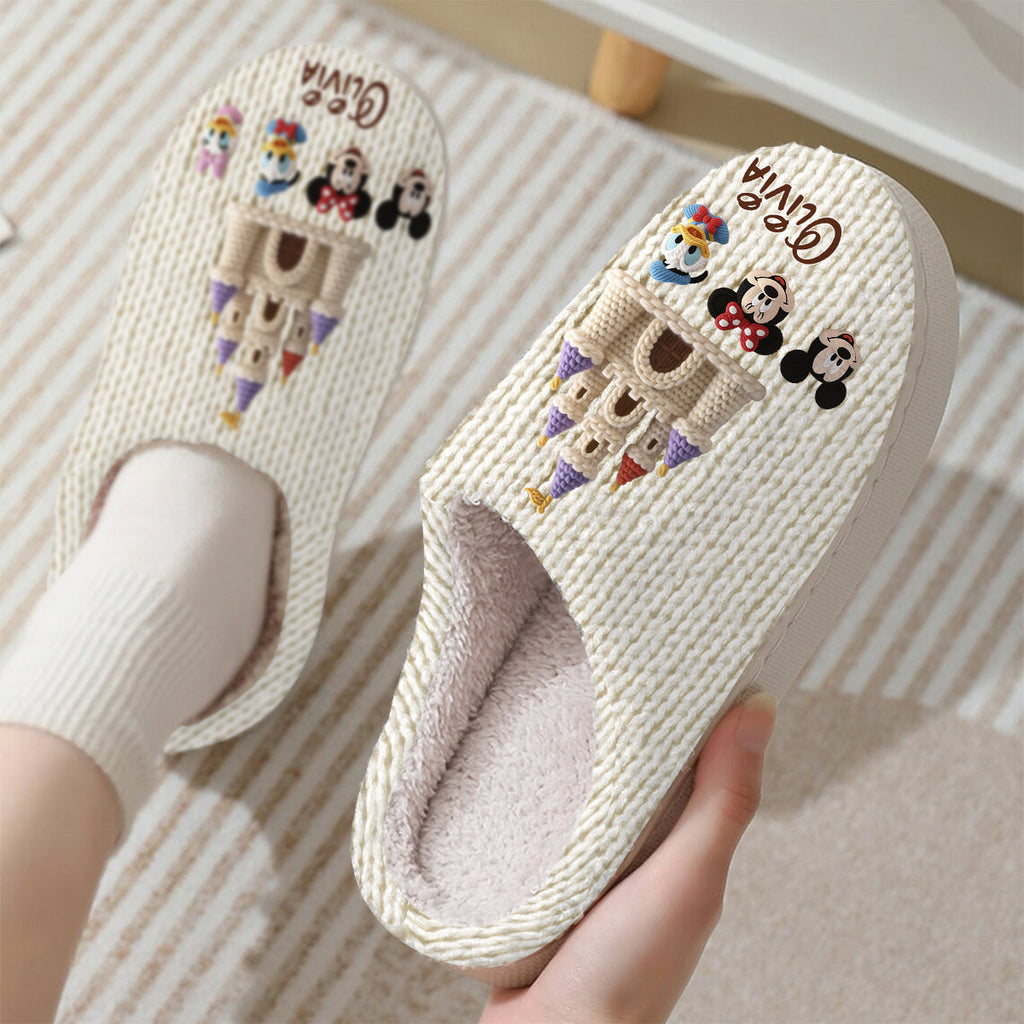 Personalized Disney Mouse Slippers Custom Name Gift for Kids Slippers GradoCreations