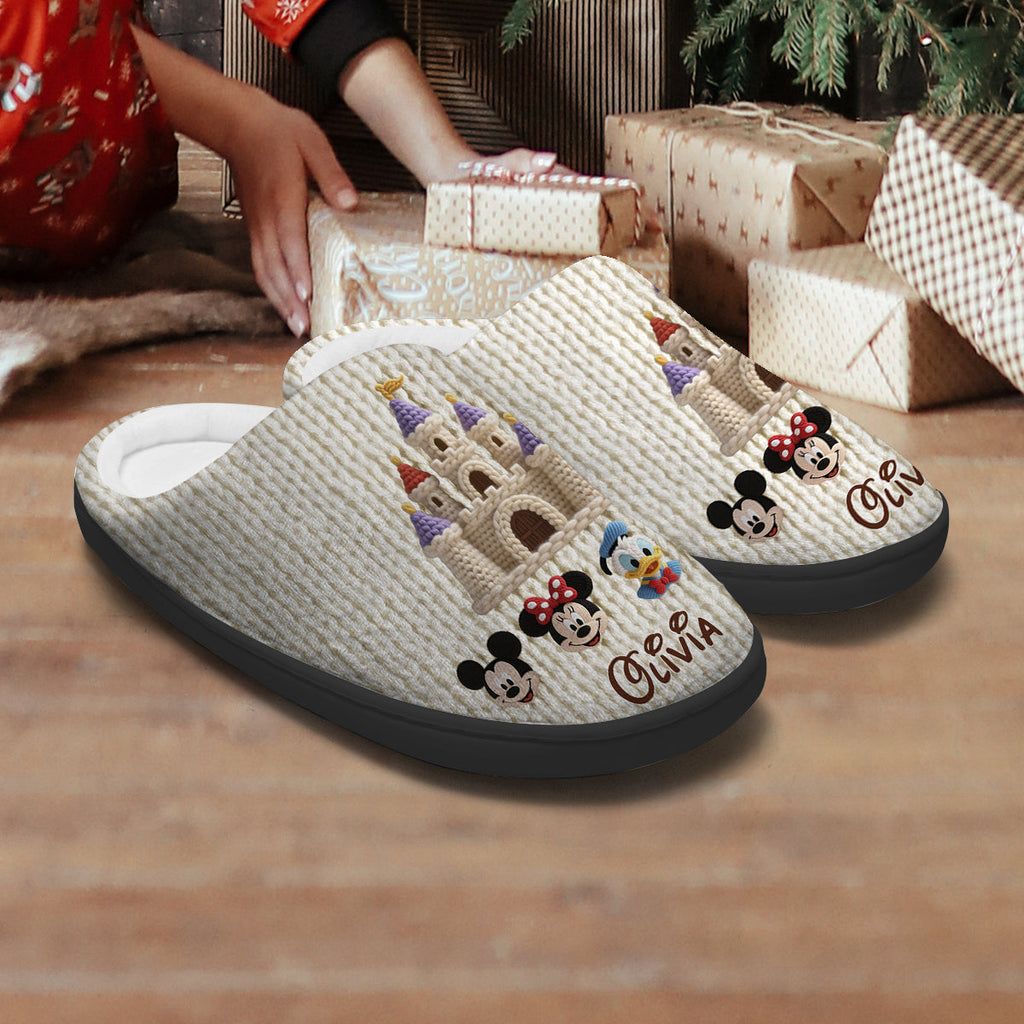 Personalized Disney Mouse Slippers Custom Name Gift for Kids Slippers GradoCreations