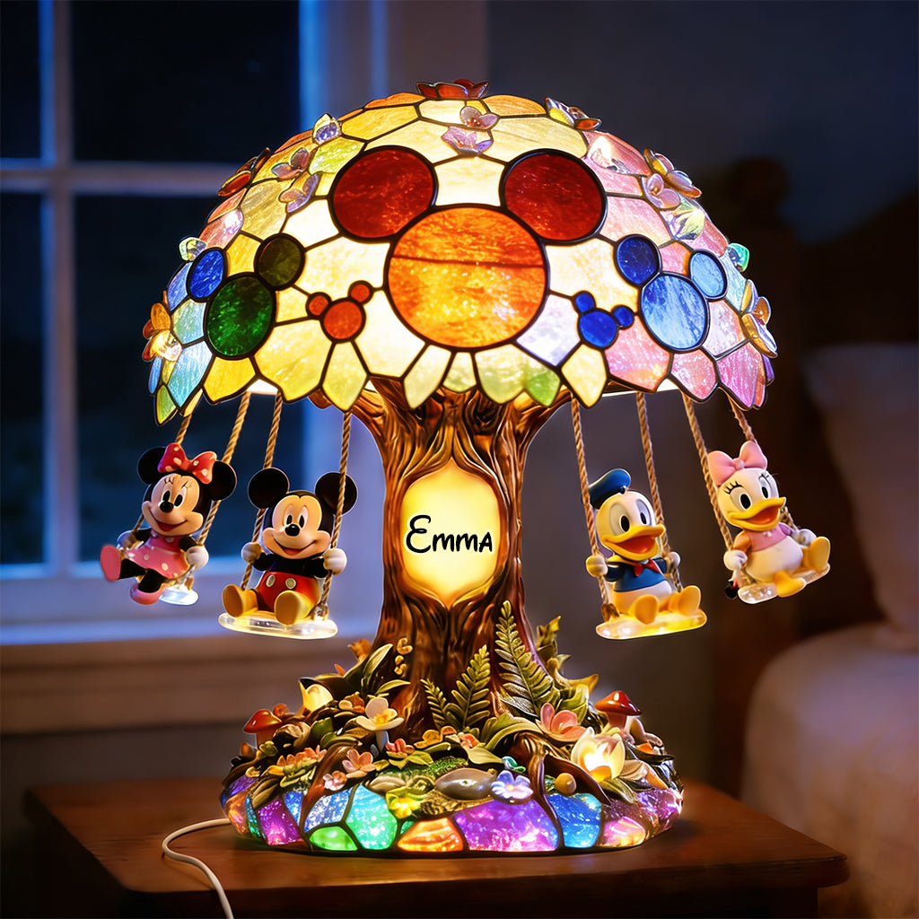 Personalized Cartoon Mouse Acrylic LED Night Light Gift Acrylic LED Night Light GradoCreations