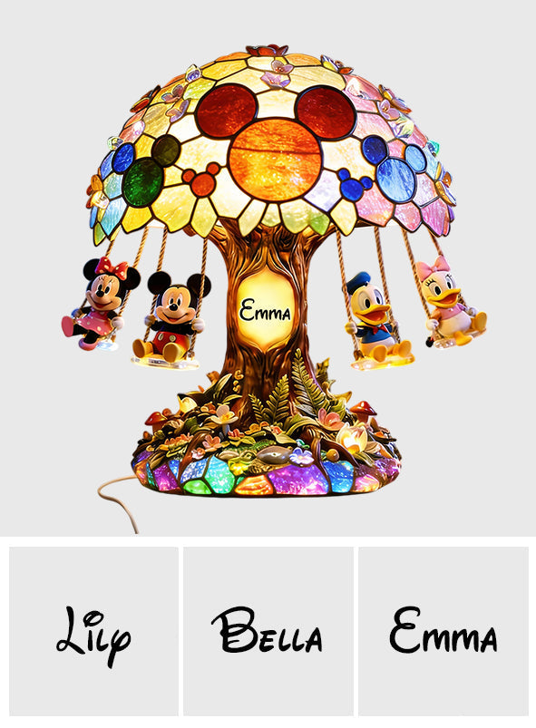 Personalized Cartoon Mouse Acrylic LED Night Light Gift Acrylic LED Night Light GradoCreations