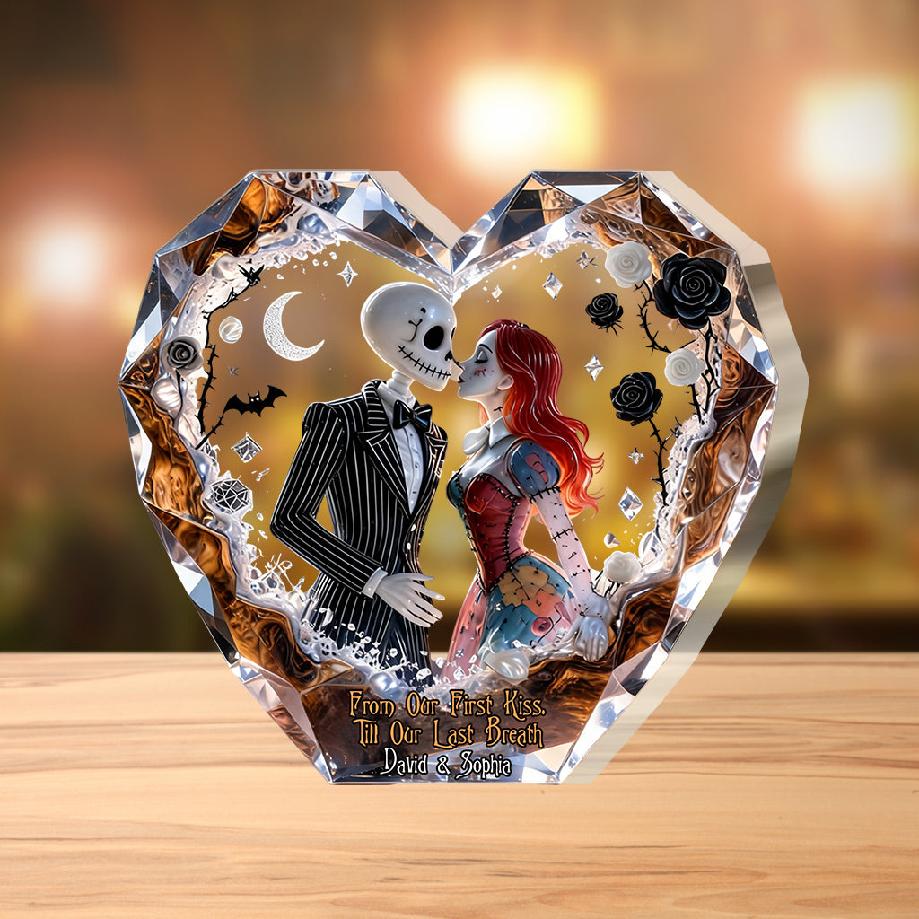 Personalized Heart Acrylic Plaque Custom Couple Gift for Anniversary Acrylic Plaque GradoCreations