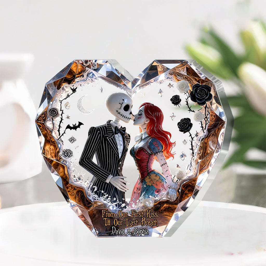 Personalized Acrylic Heart Plaque Custom Name Gift for Couples Custom Shaped Acrylic Plaque GradoCreations