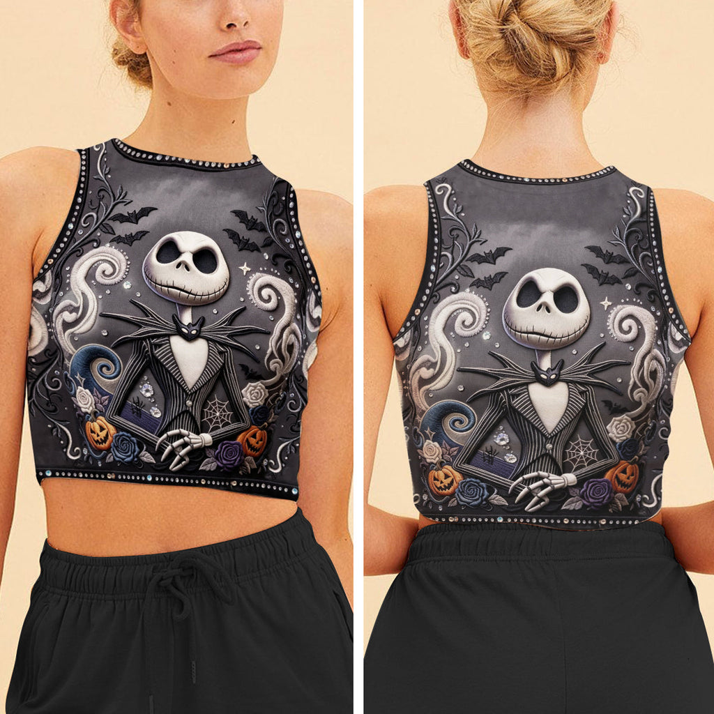 Personalized Halloween Flare Pants & Crop Tank Top Gift Idea Flare Pants & Crop Tanktop GradoCreations
