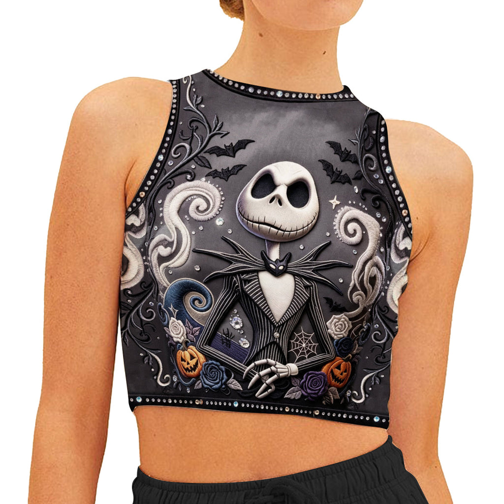 Personalized Halloween Flare Pants & Crop Tank Top Gift Idea Flare Pants & Crop Tanktop GradoCreations