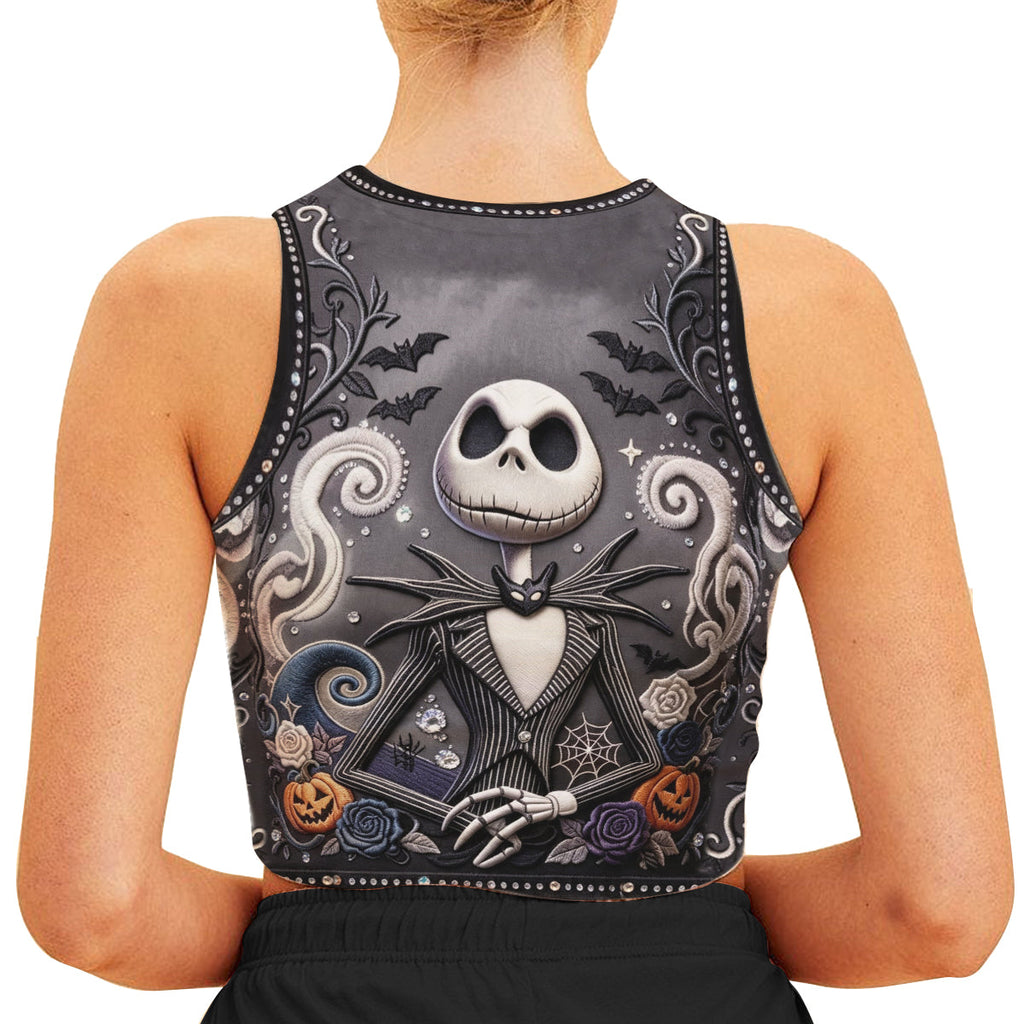 Personalized Halloween Flare Pants & Crop Tank Top Gift Idea Flare Pants & Crop Tanktop GradoCreations