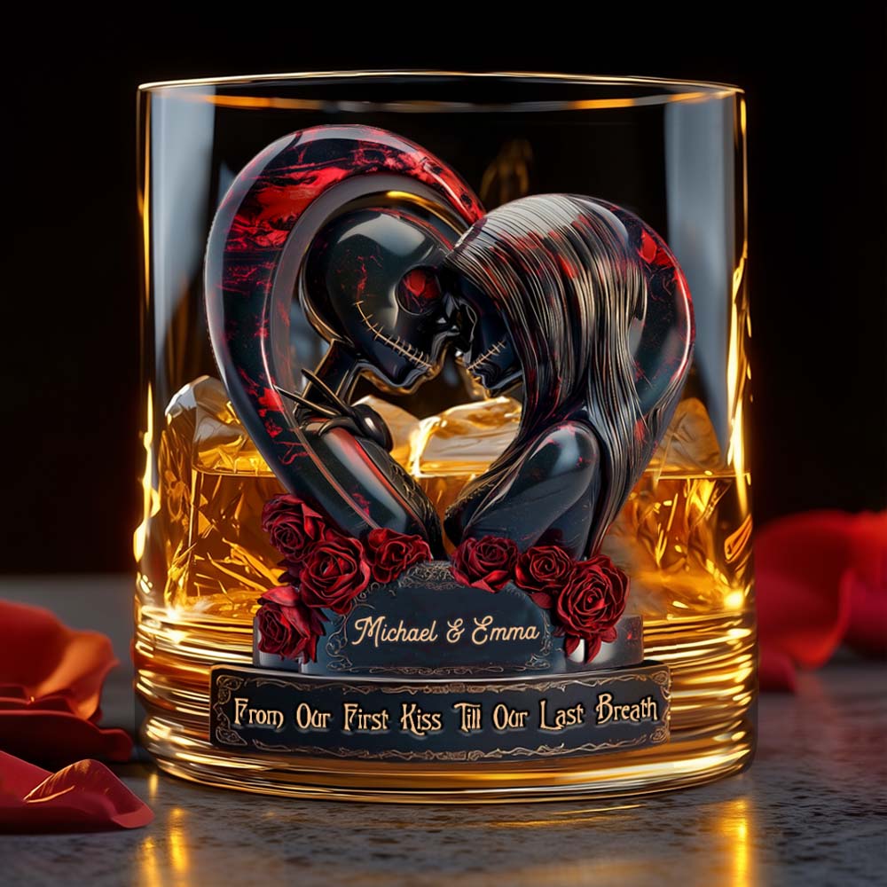 Personalized Nightmare Whiskey Glass Custom Name Gift for Couples Whiskey Glass GradoCreations