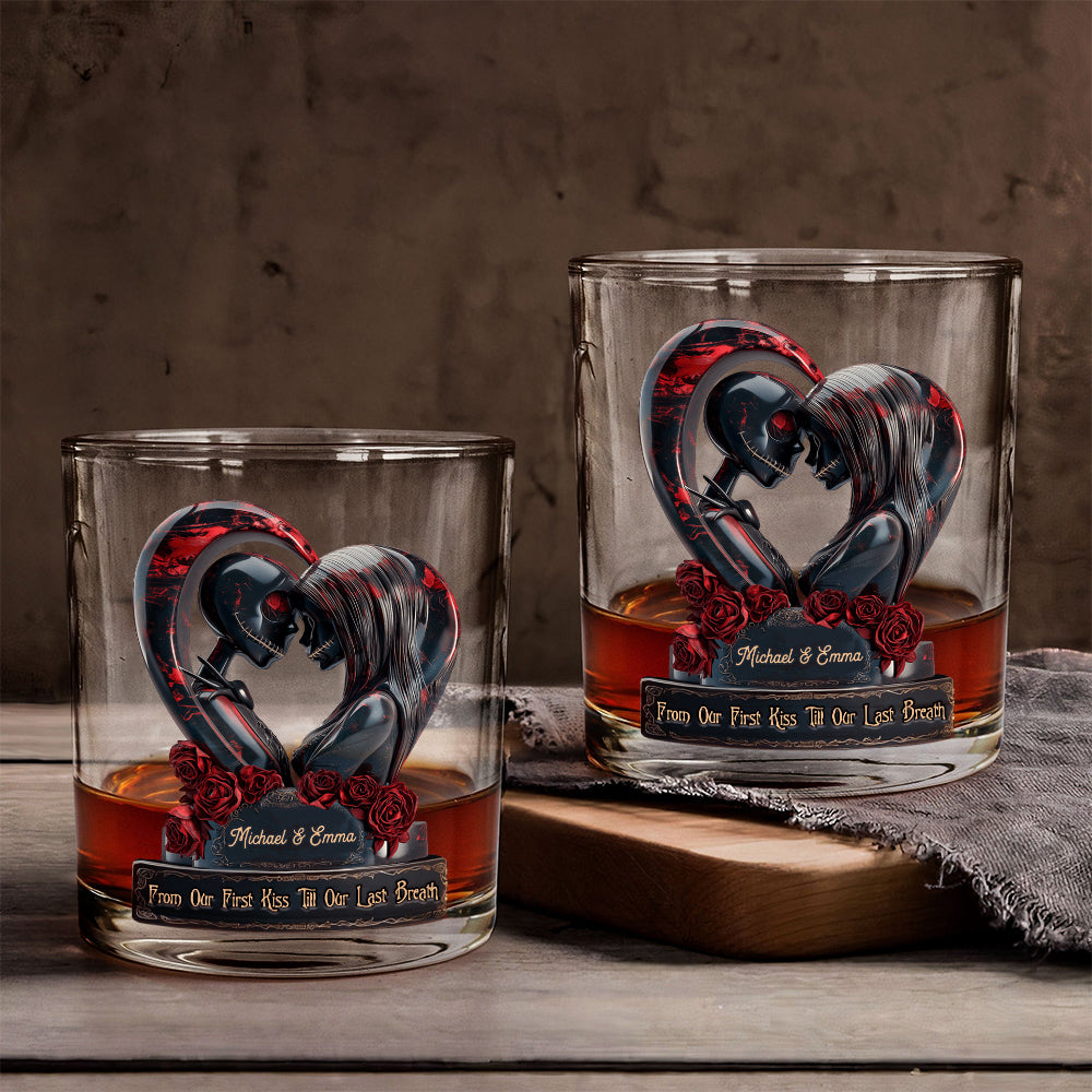 Personalized Nightmare Whiskey Glass Custom Name Gift for Couples Whiskey Glass GradoCreations