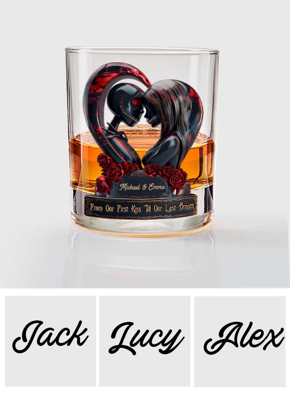 Personalized Nightmare Whiskey Glass Custom Name Gift for Couples Whiskey Glass GradoCreations