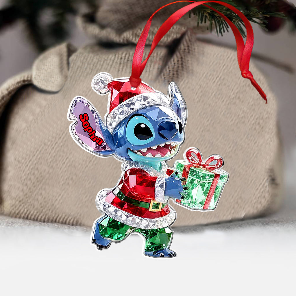 Personalized Ohana Family Ornament Custom Name 3D Acrylic Gift Ornament GradoCreations
