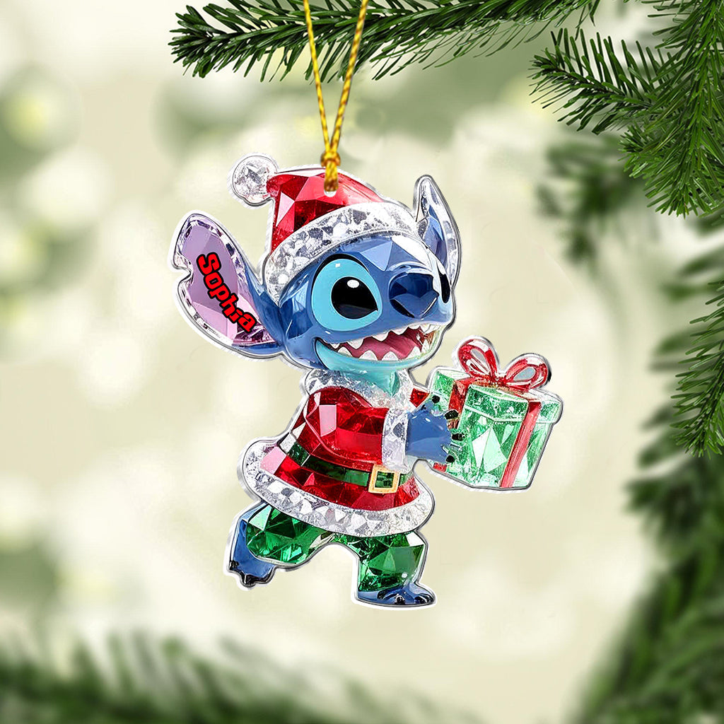 Personalized Ohana Family Ornament Custom Name 3D Acrylic Gift Ornament GradoCreations