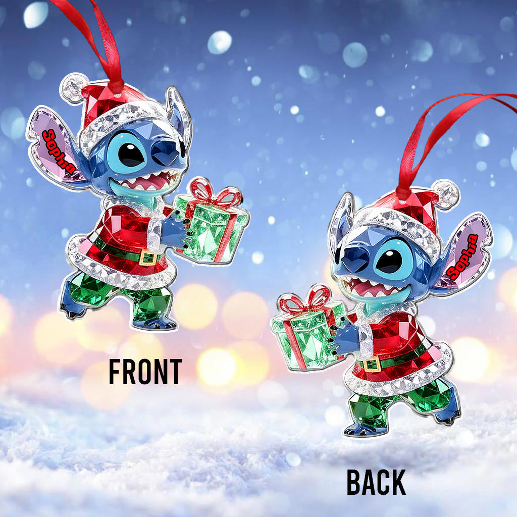Personalized Ohana Family Ornament Custom Name 3D Acrylic Gift Ornament GradoCreations